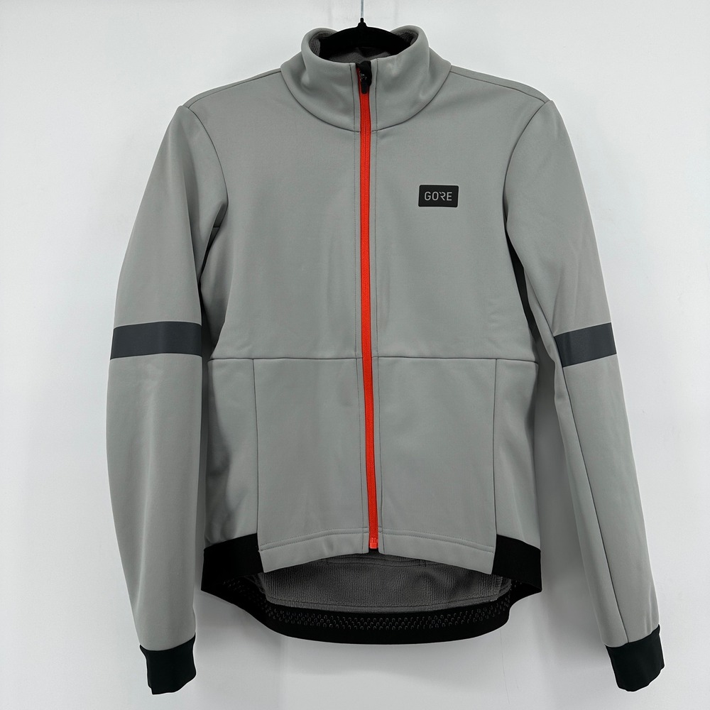Gorewear Tempest GORE-TEX Infinium Cycling Jacket Gray Orange Womens Sm LikeNew